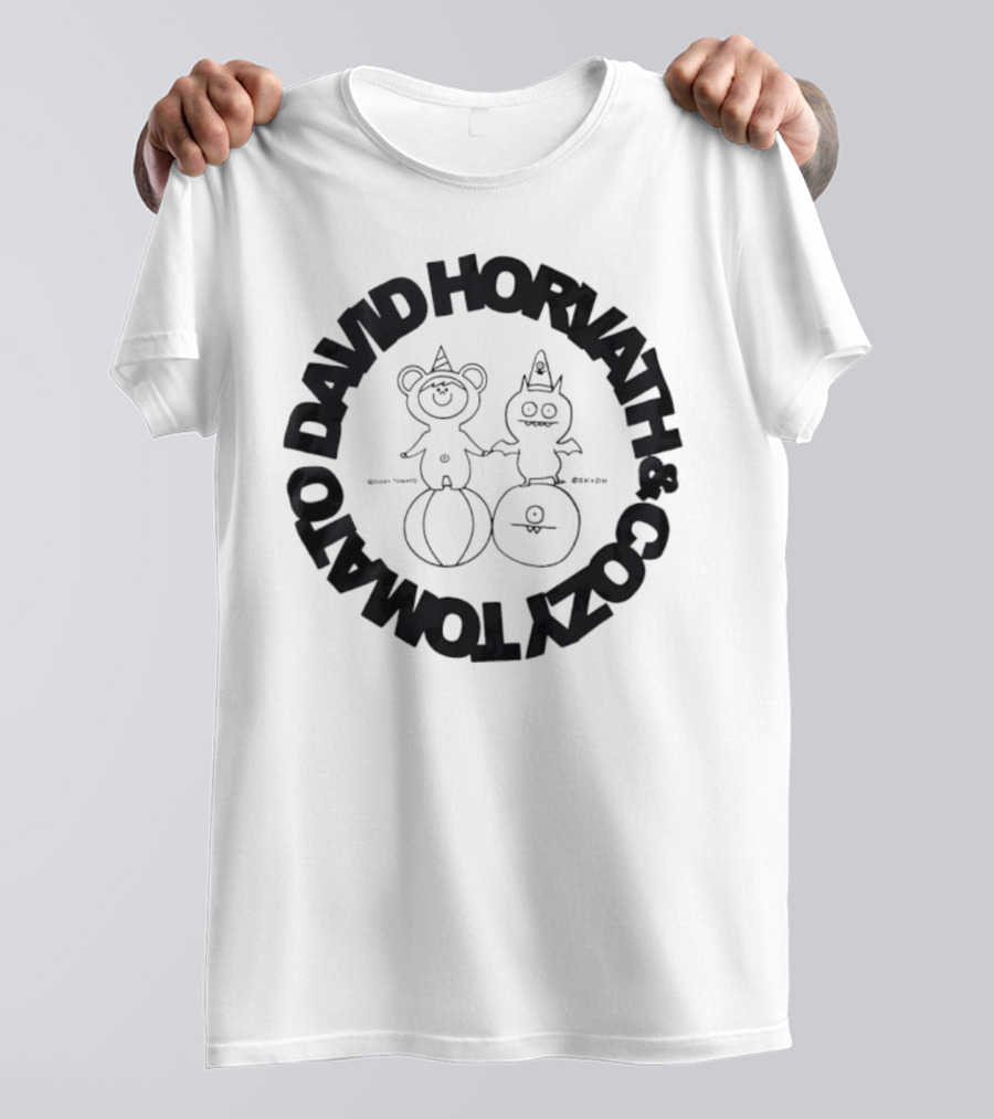 David Horvath Cozy Tomato Bear Tomato Character Design T-Shirt