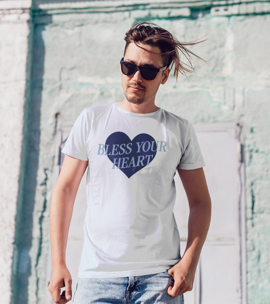 Bless Your Heart Megan Moroney Heart Design T-Shirt