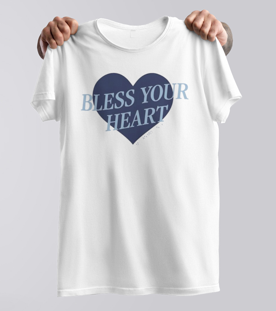 Bless Your Heart Megan Moroney Heart Design T-Shirt