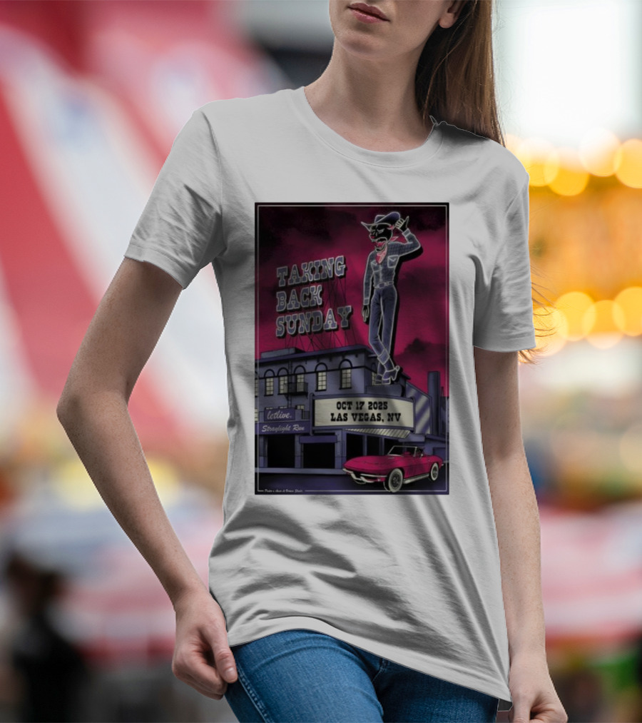 Taking Back Sunday October 17 2025 Las Vegas NV Letlive Straylight Run T-Shirt