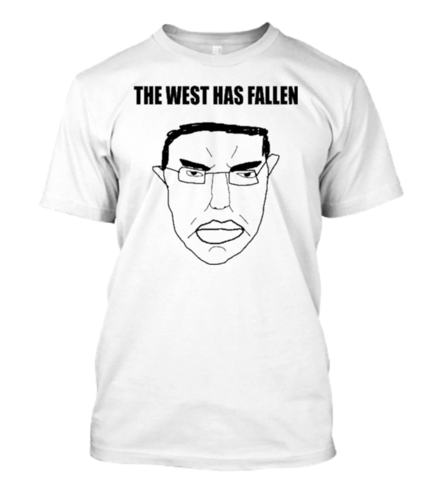 The West Has Fallen Sketch Face Outline T-Shirt