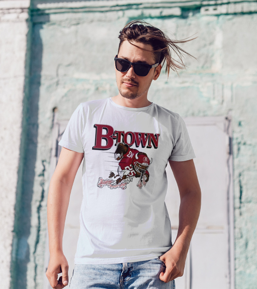 B-Town Bison Football Indiana Sooners 25 T-Shirt