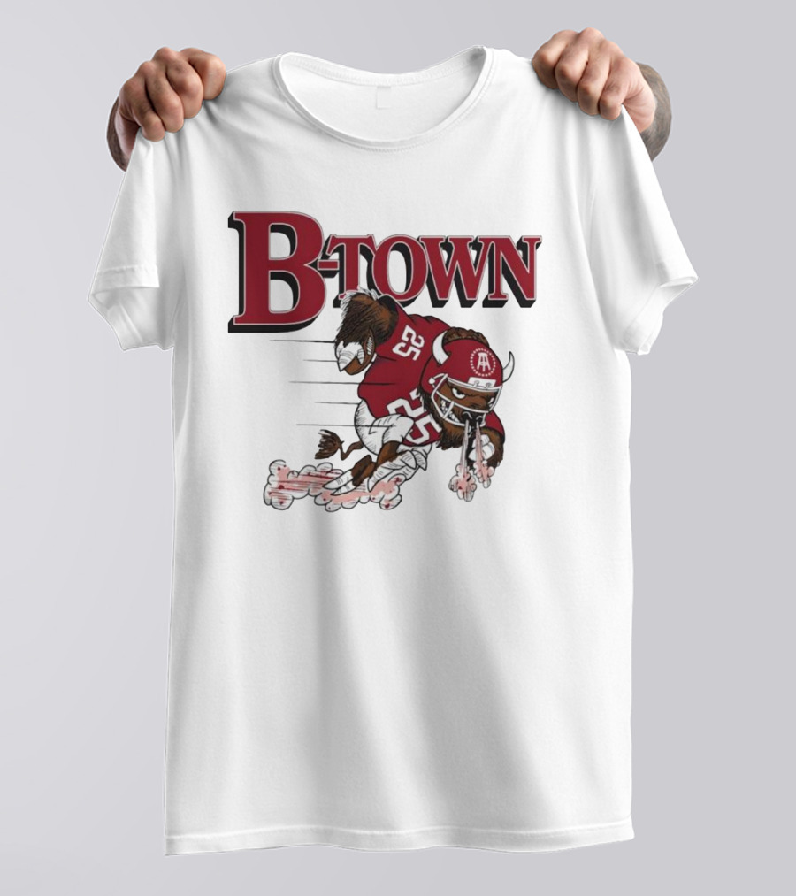 B-Town Bison Football Indiana Sooners 25 T-Shirt