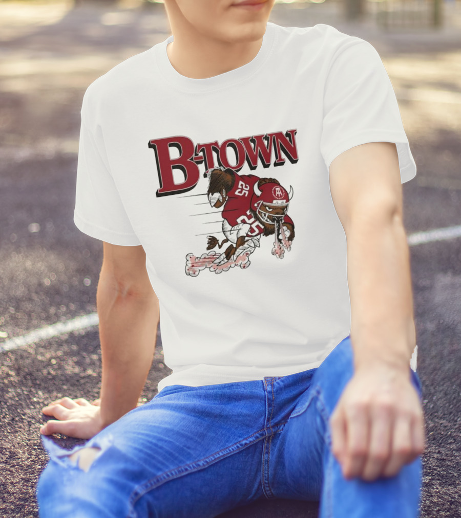 B-Town Bison Football Indiana Sooners 25 T-Shirt