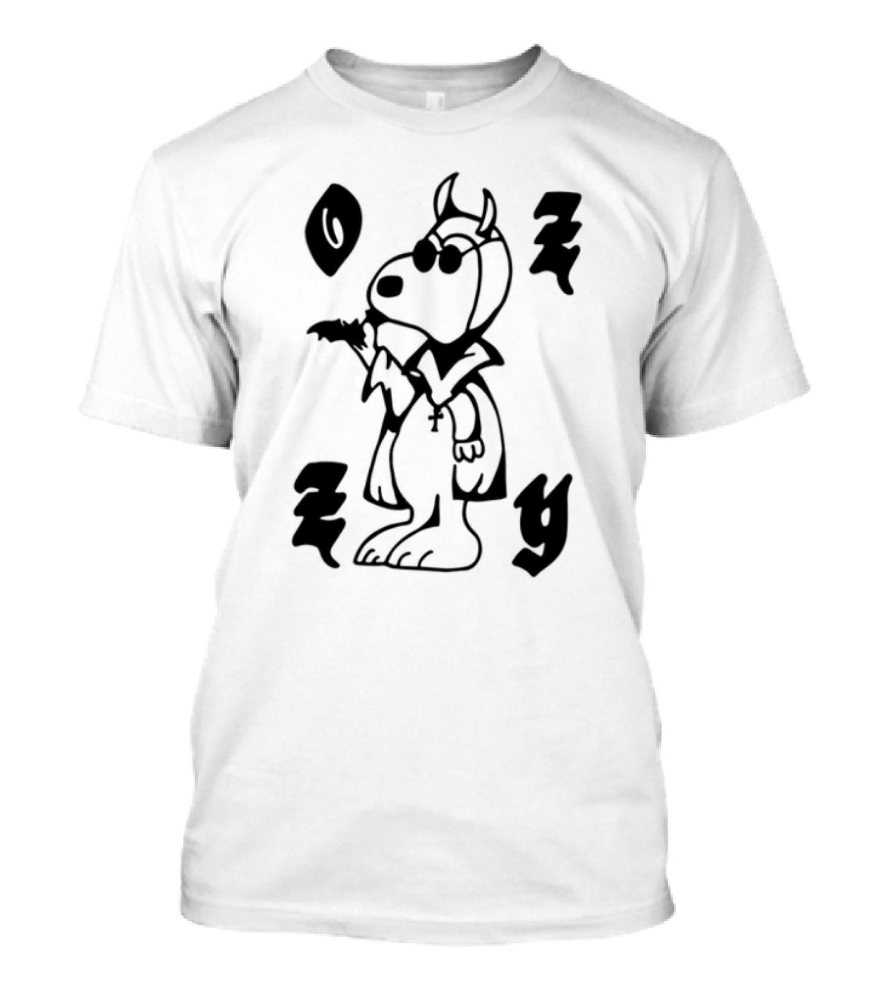 Chinacat Ozzy Featuring Skeleton And Roses T-Shirt