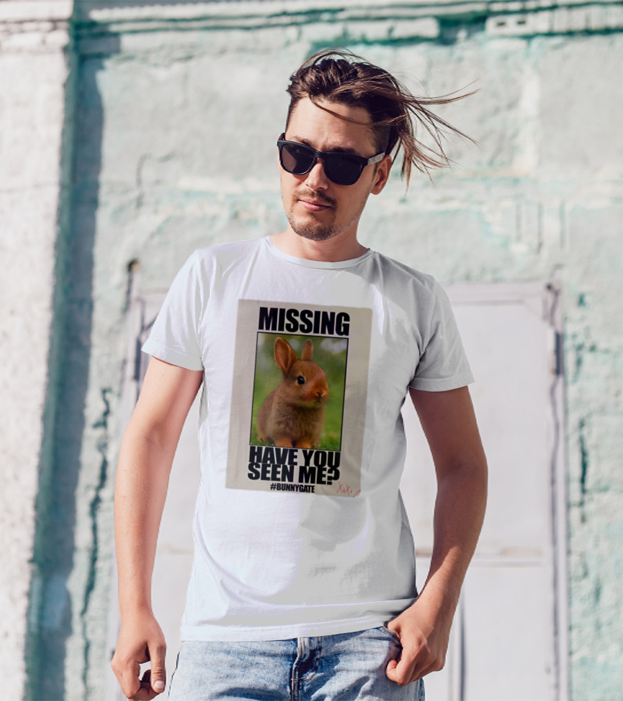Missing Have You Seen Me Bunnygate XOXO T-Shirt