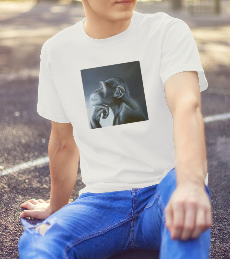 Monkey Rage Thoughtful Pose T-Shirt