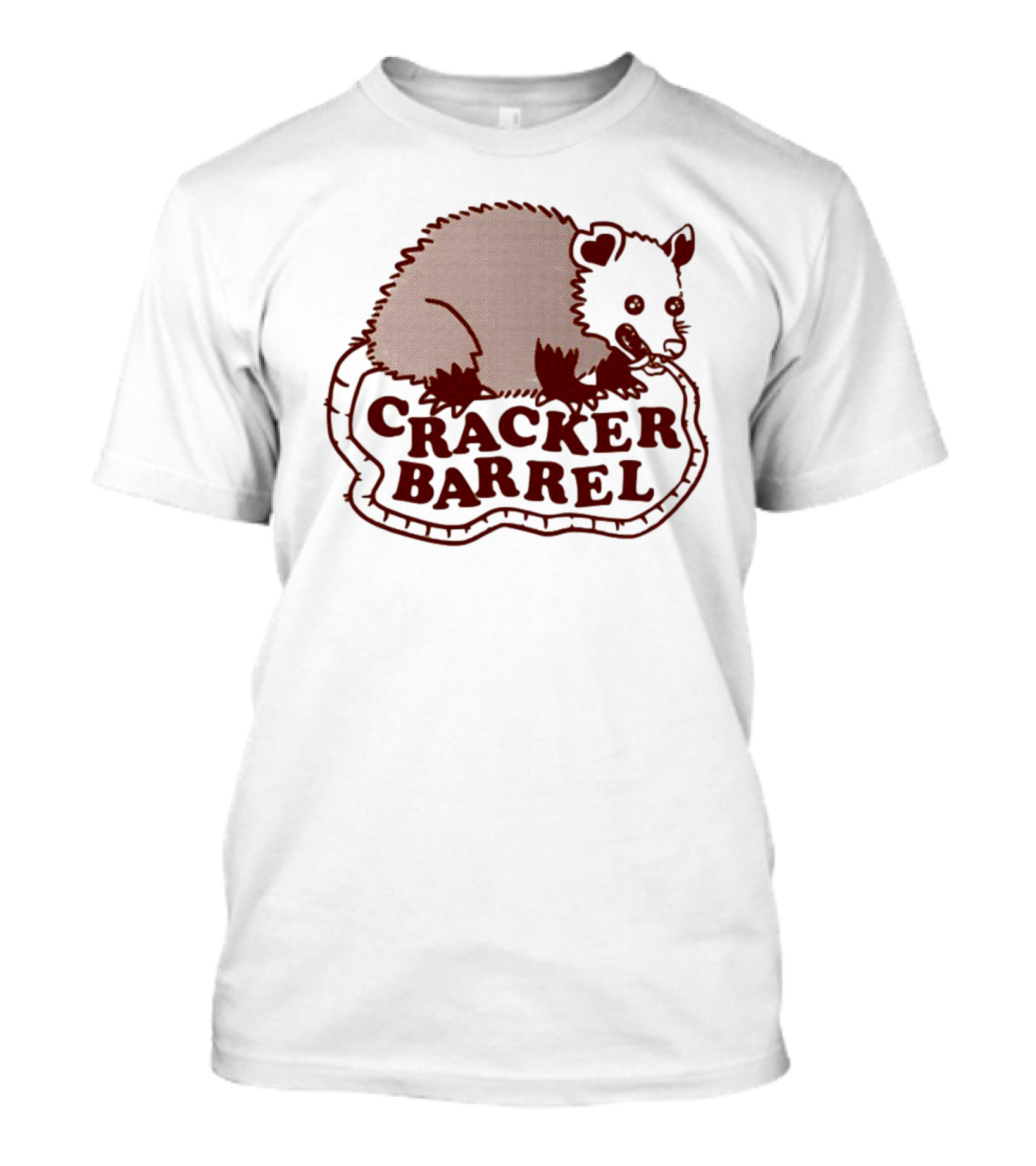 Cracker Barrel Possum Vintage Style Logo T-Shirt