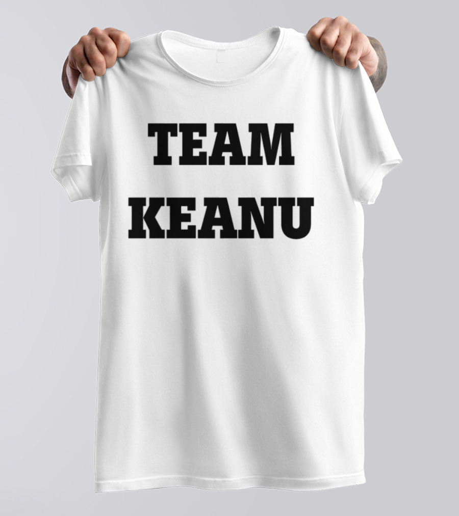 Team Keanu Simple Text Fan Logo T-Shirt
