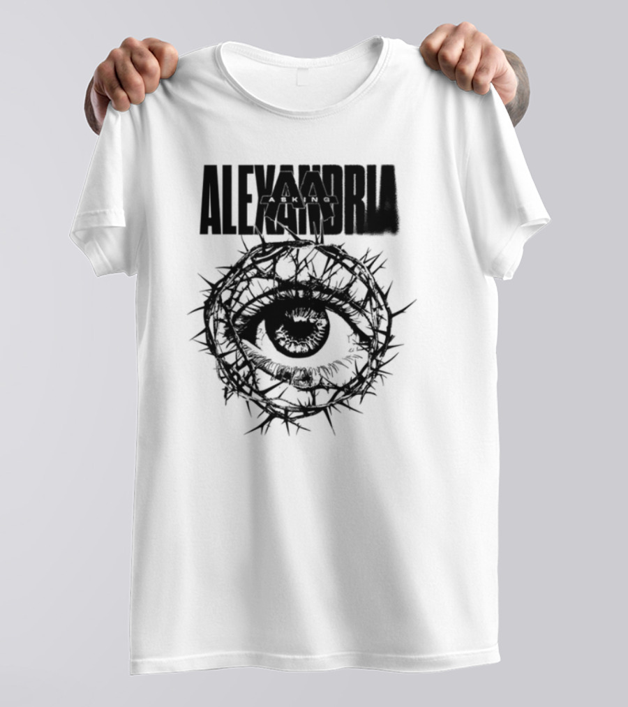 Asking Alexandria Stand Up And Scream Thorn Eye Design T-Shirt