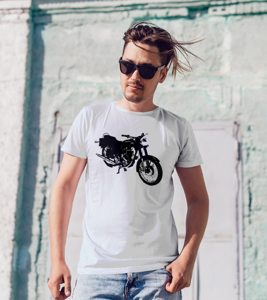 Bacon Hair Riding Motorcycle Fun Adventure T-Shirt