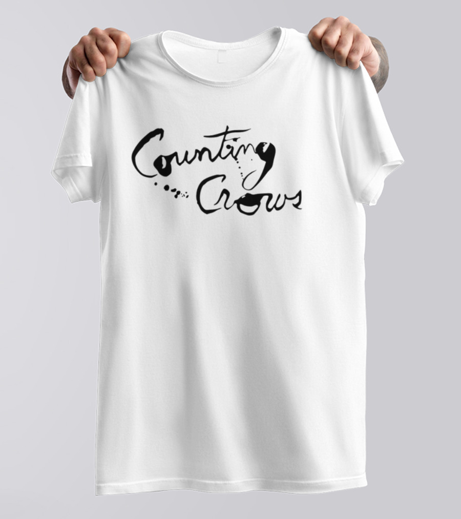 Counting Crows Script Text T-Shirt