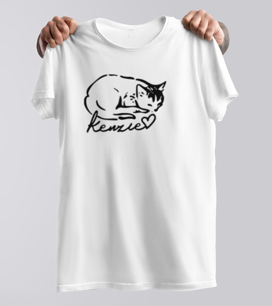 Kenzie Cat Purr More Hiss Less Paw-sitive Vibes T-Shirt