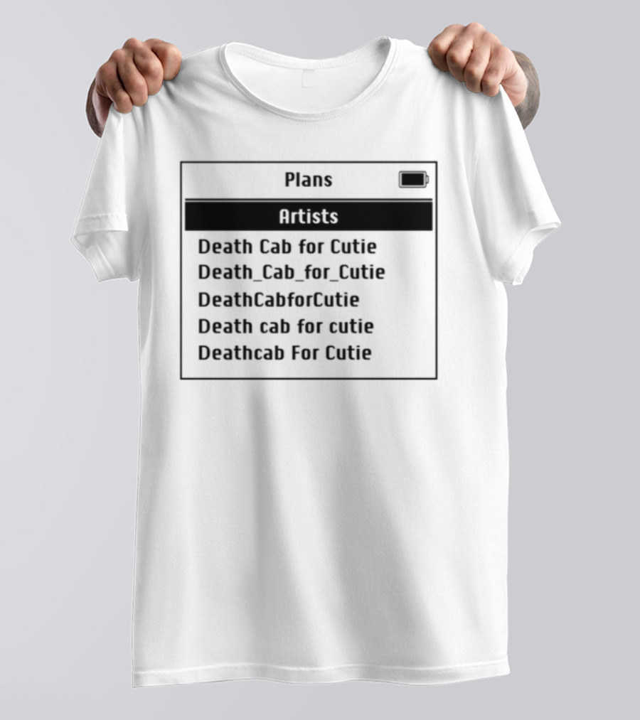 Plans Artists Death Cab For Cutie Coffee Cup T-Shirt