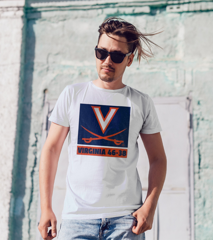UVA Cavaliers Victory Hoos Did It Again Virginia 46-38 T-Shirt