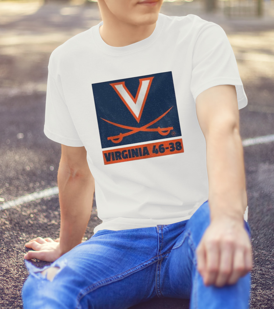UVA Cavaliers Victory Hoos Did It Again Virginia 46-38 T-Shirt