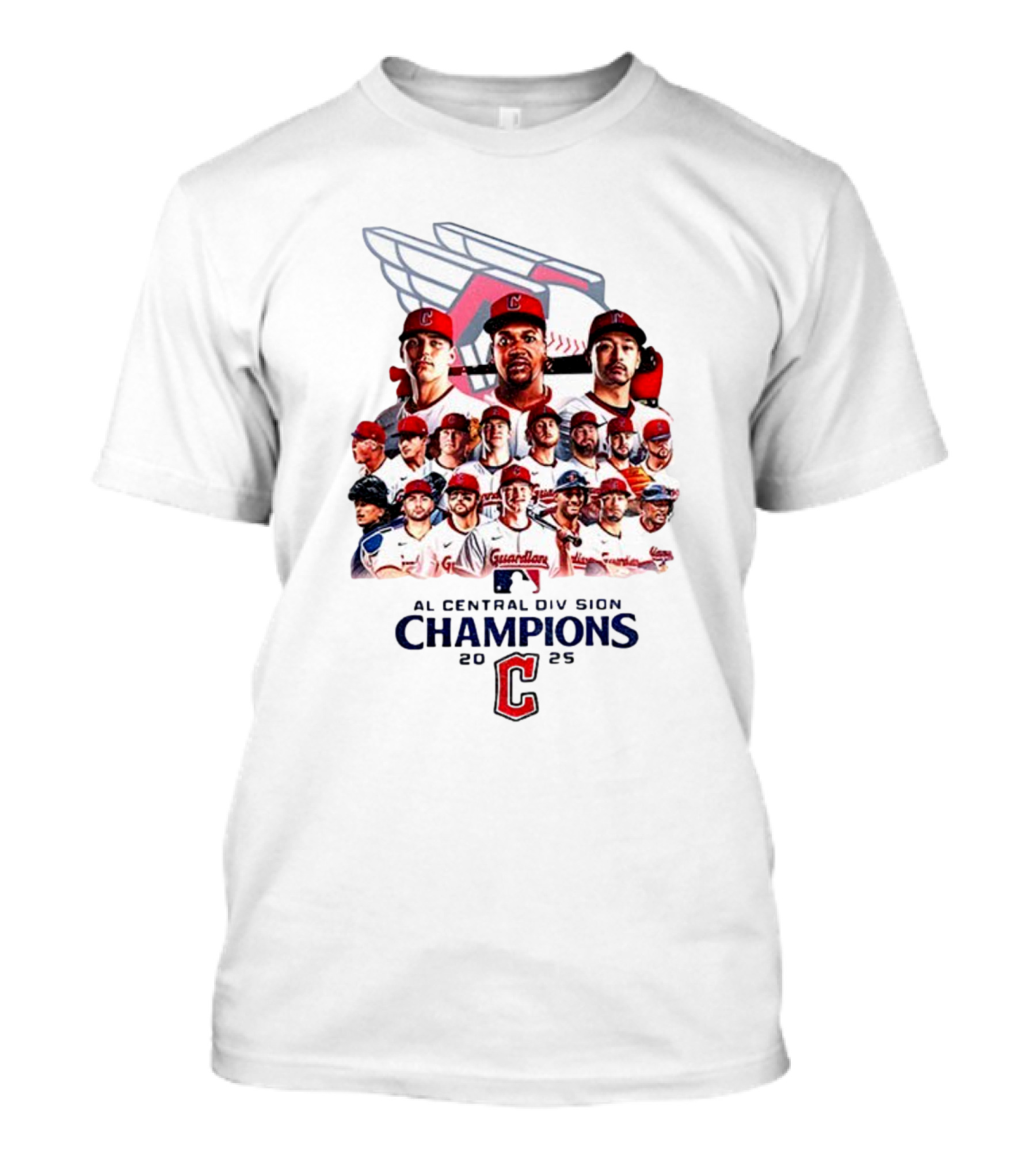 Cleveland Guardians 2025 AL Central Division Champions MLB Postseason T-Shirt