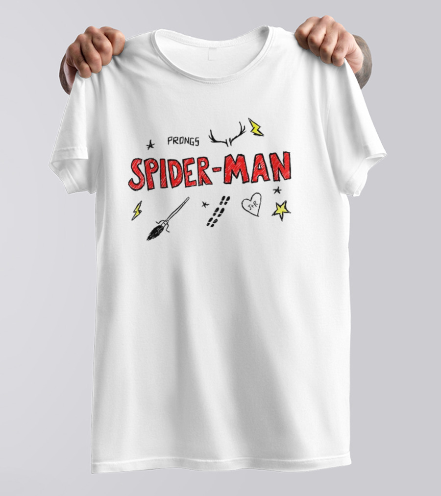 James Potter Spider-Man Doodles Padfoot Prongs Meme Stars Lightning T-Shirt