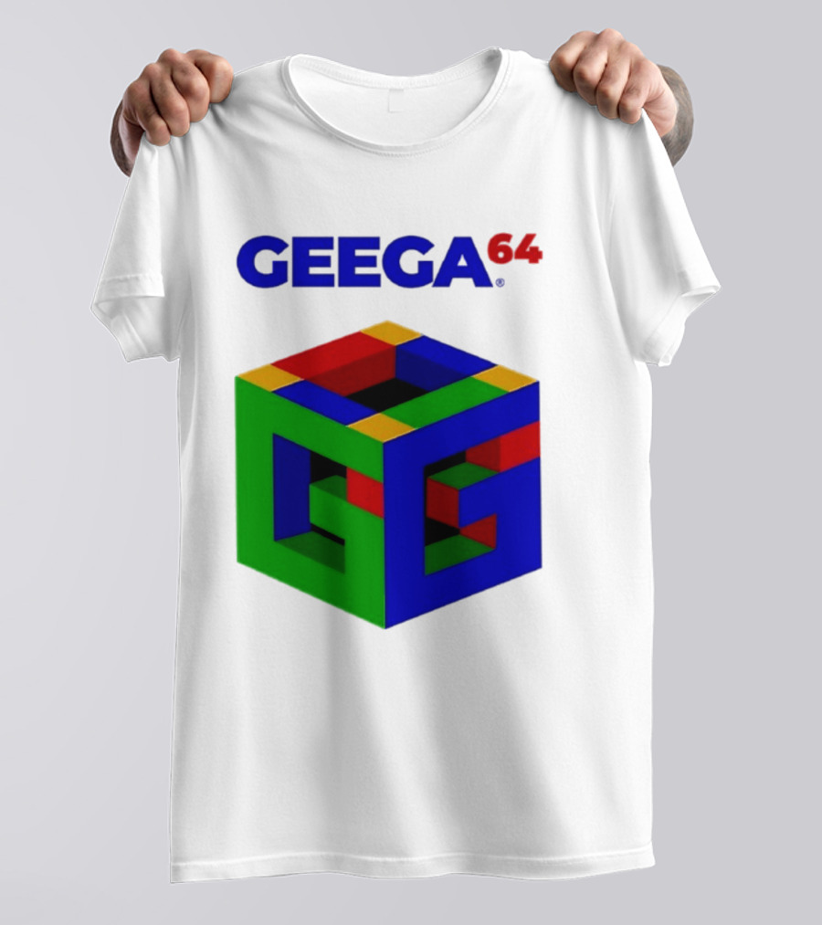 Geega 64 Cube Illusion Design T-Shirt