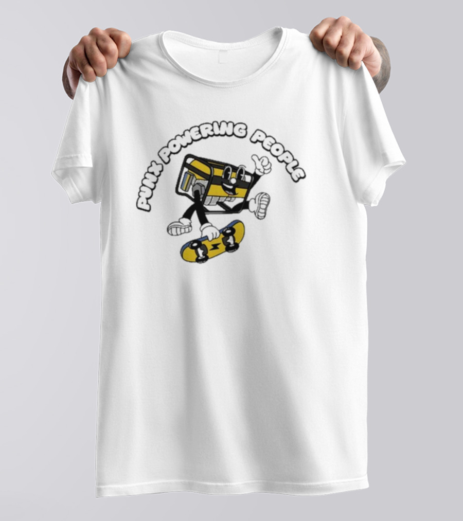 Krang Punx Powering People Skateboarding Adventure T-Shirt