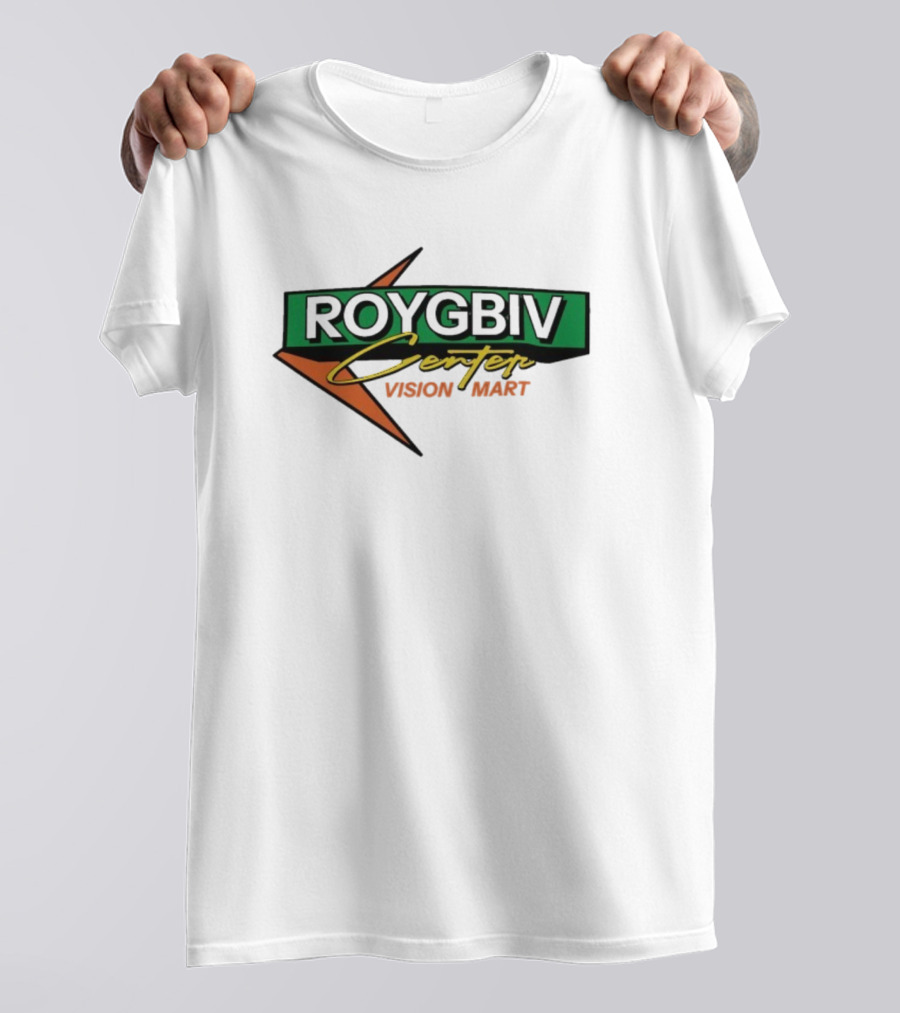 ROYGBIV Center Vision Mart Star Logo Retro Style T-Shirt