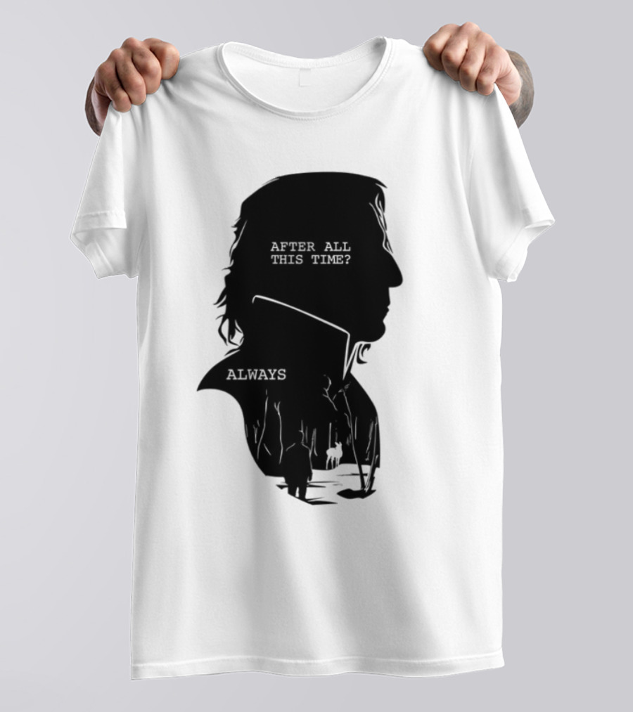 Alan Rickman Always After All This Time Silhouette T-Shirt