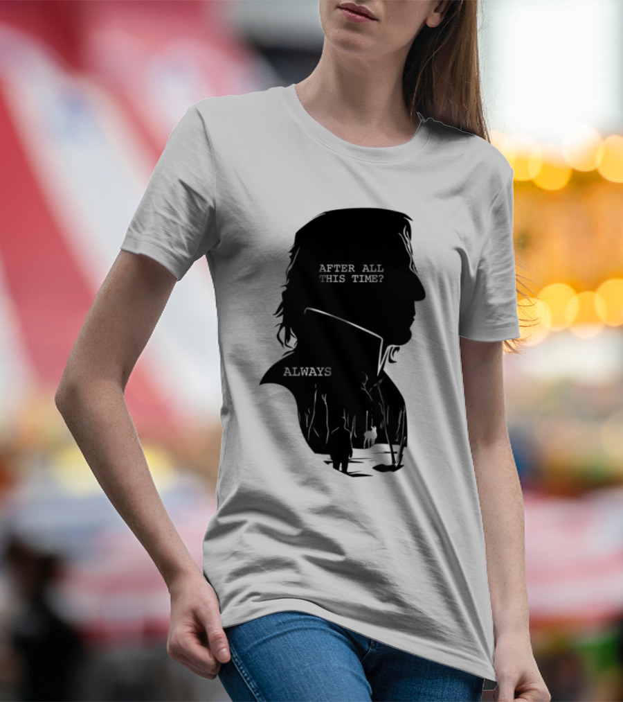 Alan Rickman Always After All This Time Silhouette T-Shirt