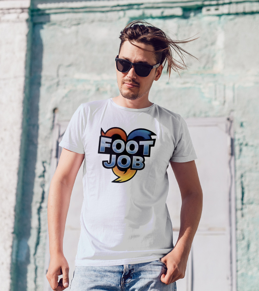 "Footjob Heroes Adventure Icon Parody" T-Shirt