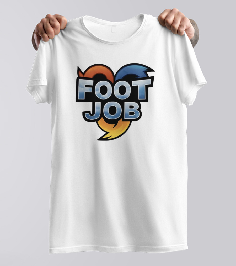 "Footjob Heroes Adventure Icon Parody" T-Shirt