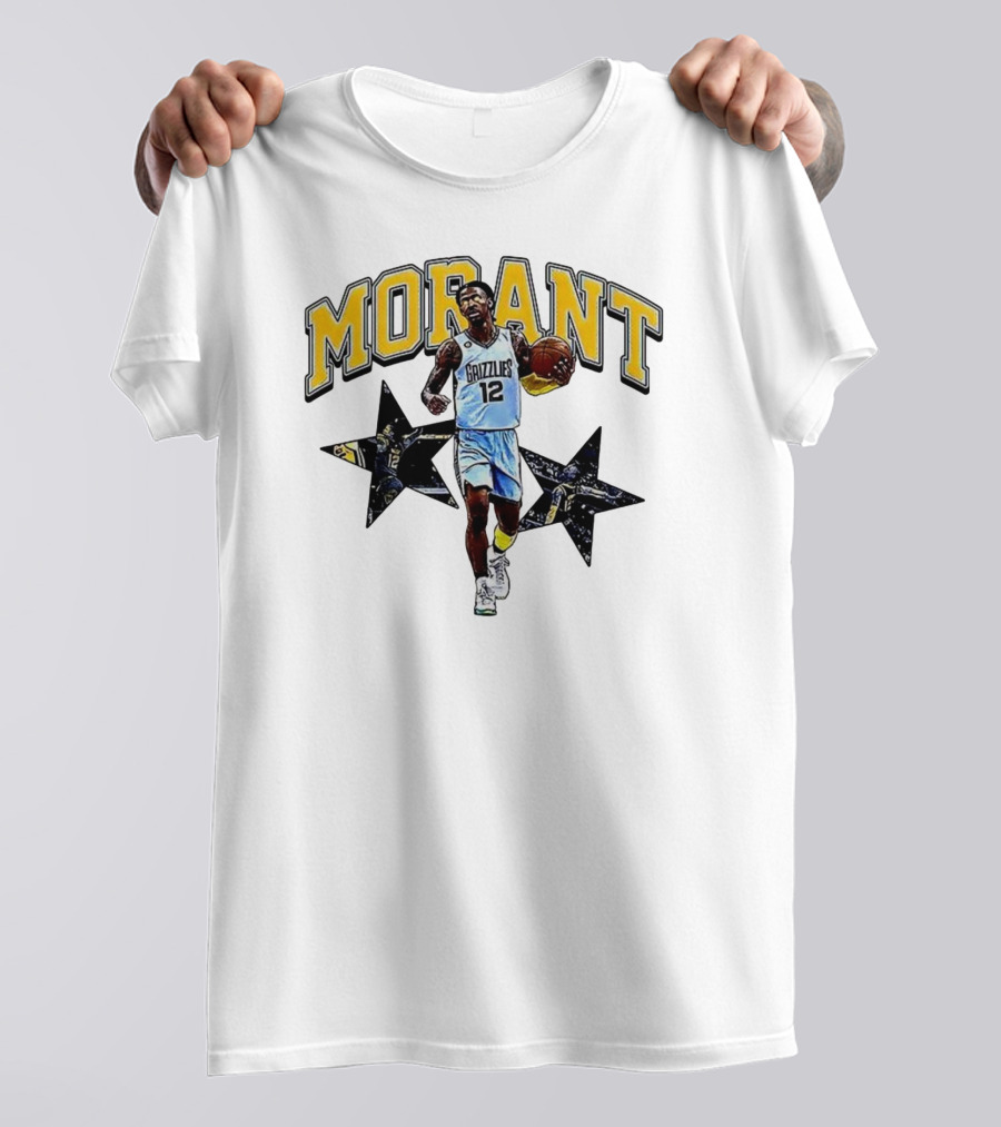 Morant Grizzlies Number 12 NBA Basketball Star T-Shirt