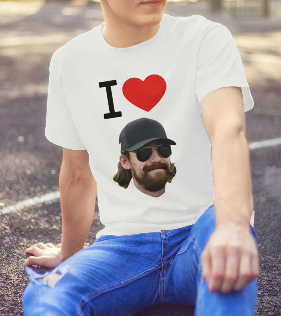I Heart Ryan Blaney Racing Fan Apparel T-Shirt