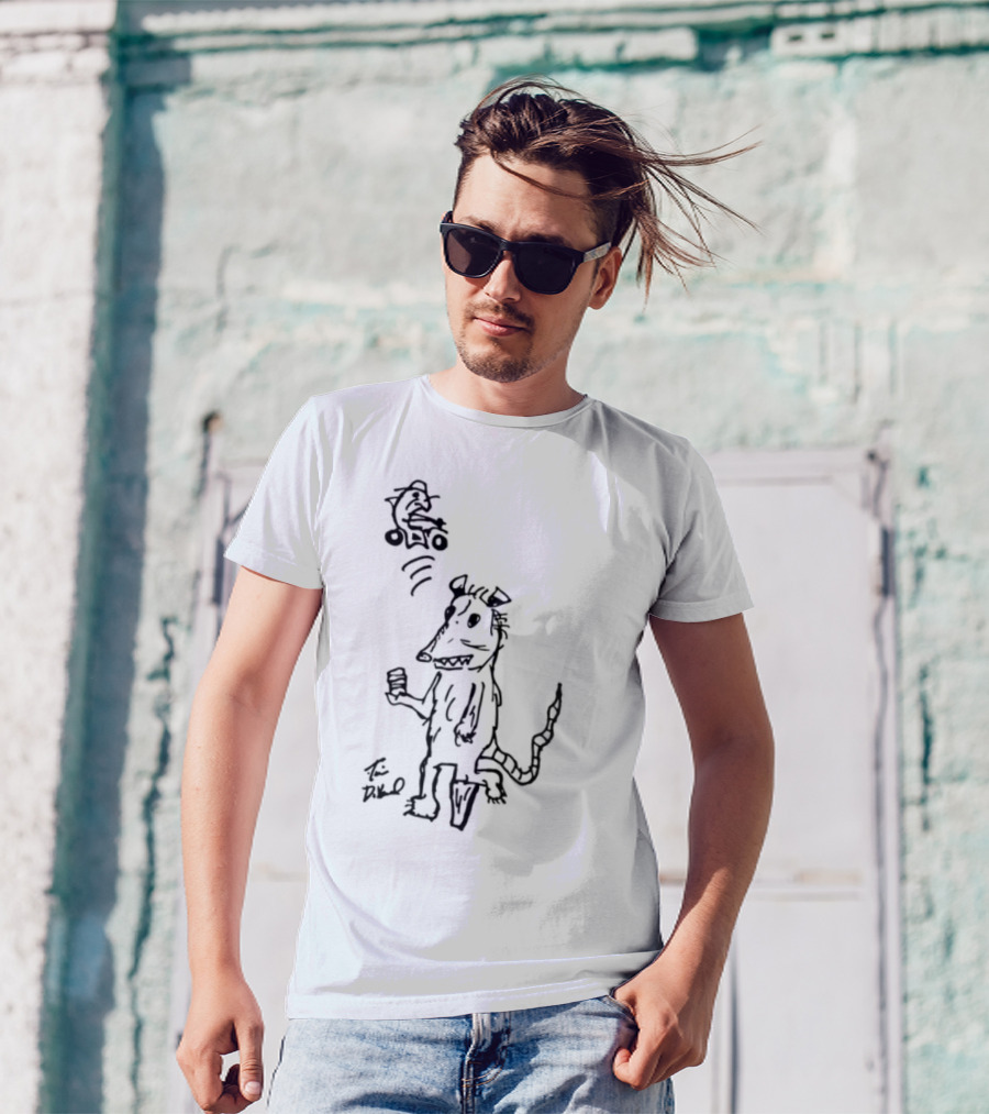 Possum Peg Leg Pirate Drawing T-Shirt