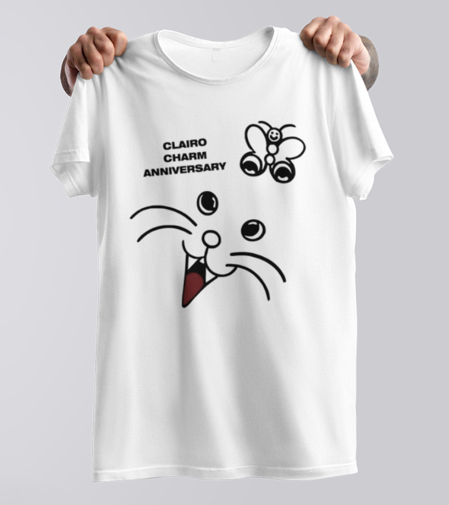 Clairo Charm Anniversary 2025 Red Heart Doodle Design T-Shirt