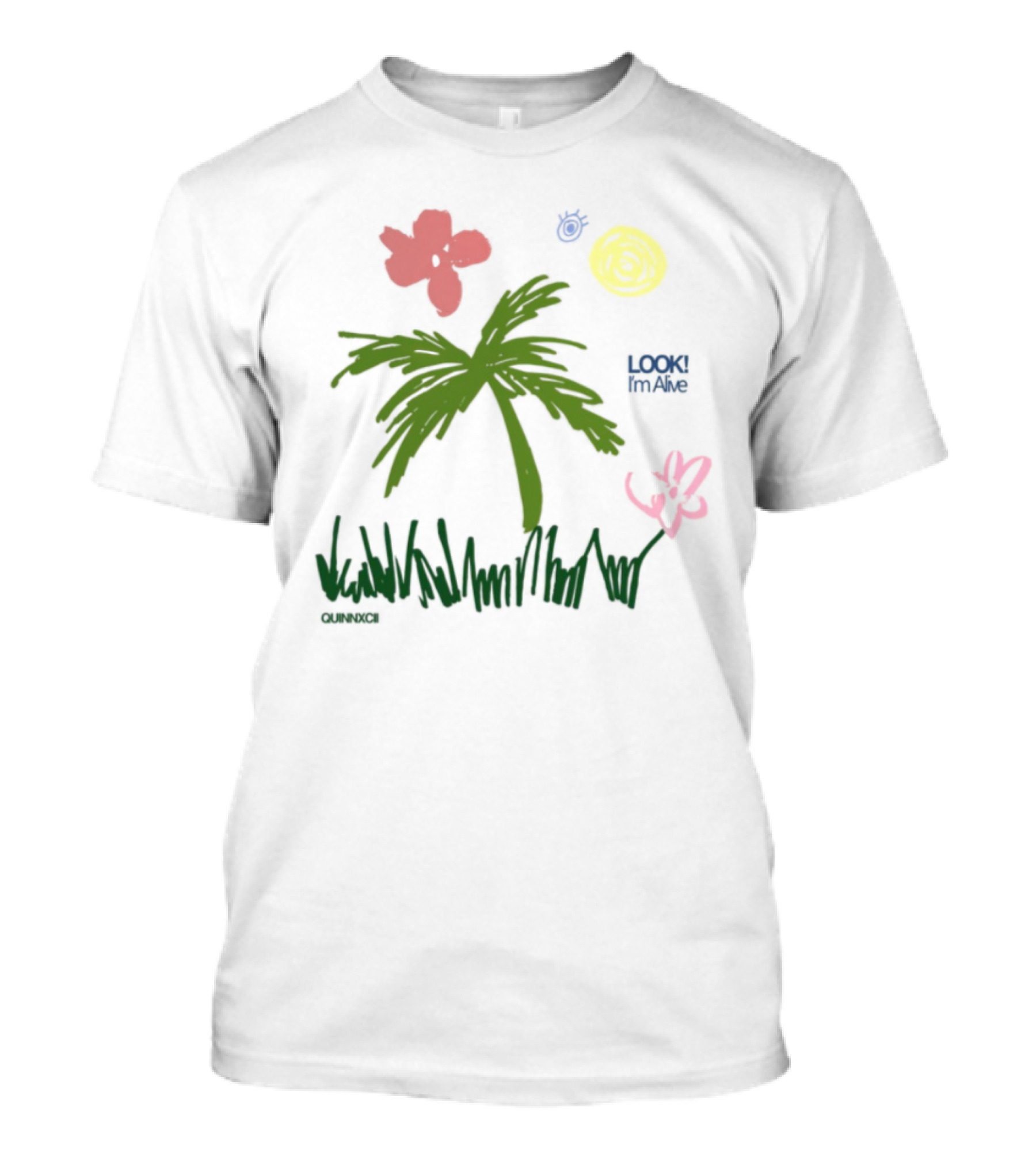 Quinnxcii Aloha Mood Palm Tree Album Cover Art T-Shirt