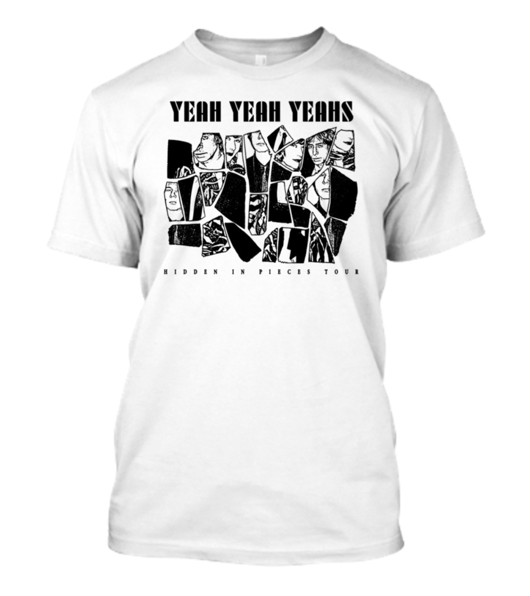 Yeah Yeah Yeahs Faces Hidden In Pieces Tour T-Shirt