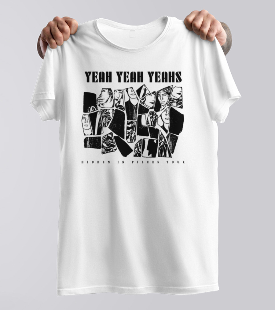 Yeah Yeah Yeahs Faces Hidden In Pieces Tour T-Shirt