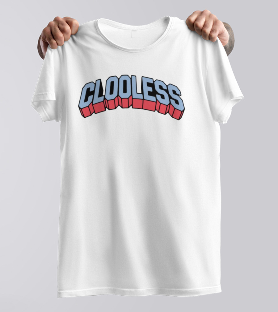 Clooless Podcast Block Party Retro Style Text T-Shirt