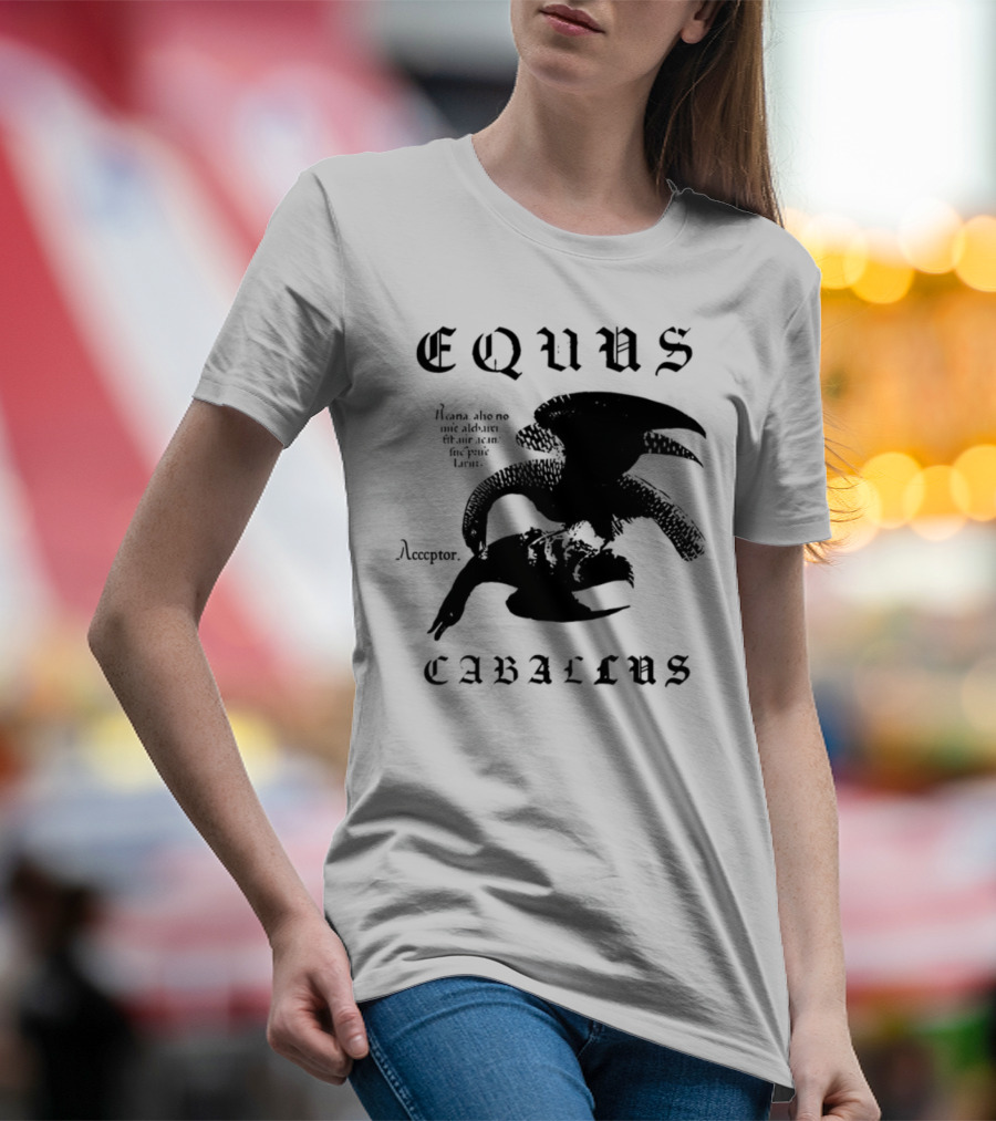 Equus Equi Caballus Latin Horse Text T-Shirt