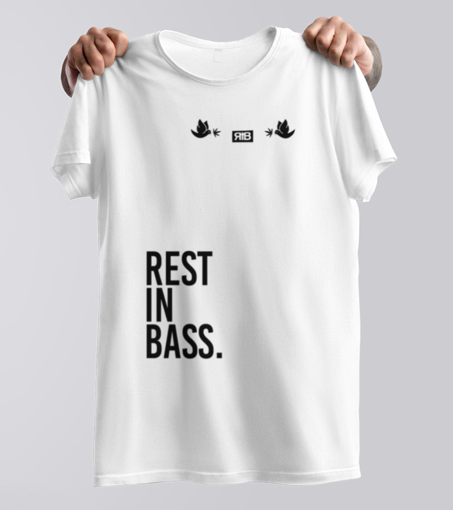 Rest In Bass Che Flying High Peace Symbol Headphones Star Elements T-Shirt