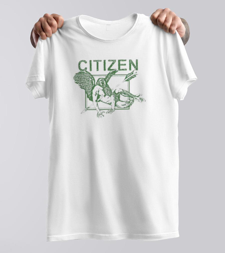 Citizen Wing Green Silhouette Baseball Blueprint T-Shirt
