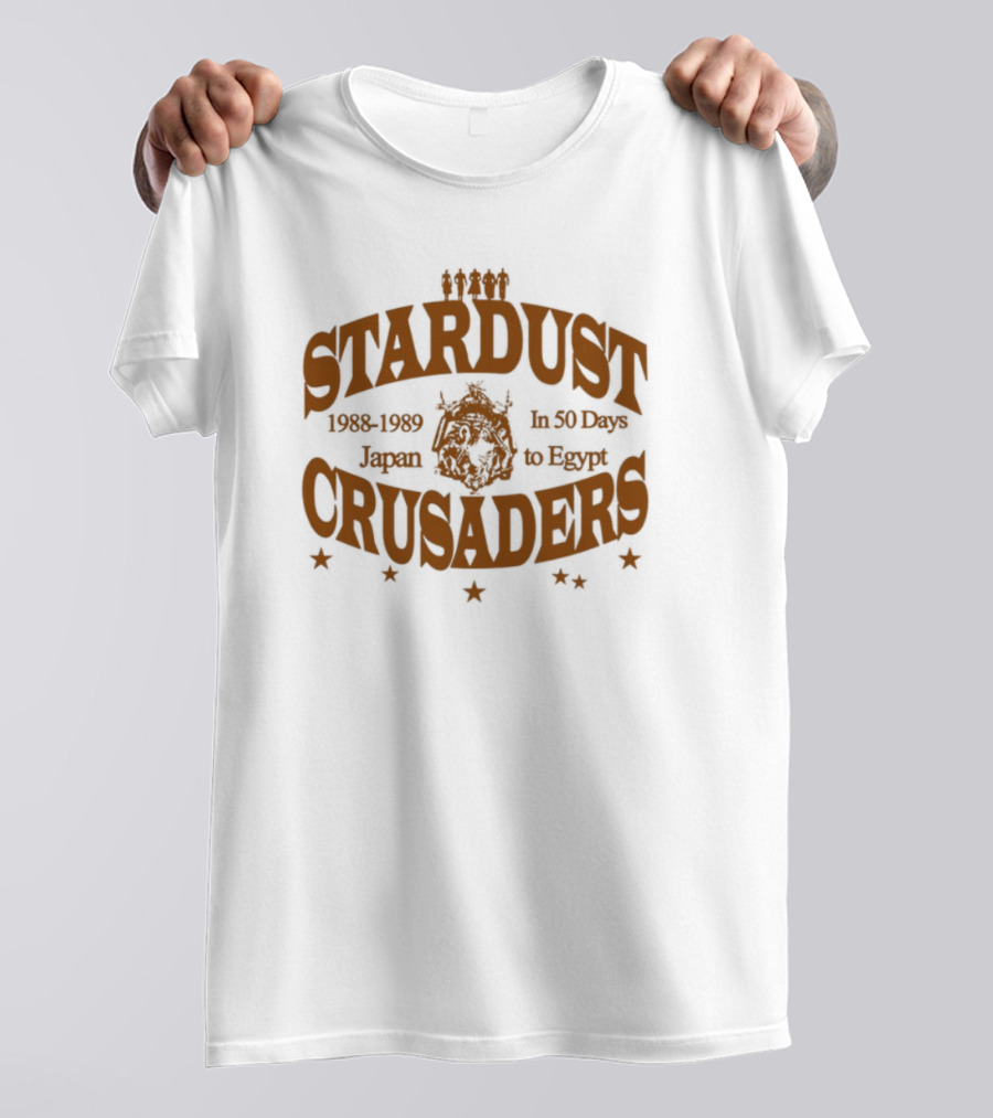 Japan To Egypt Stardust Crusaders Journey 1988 1989 In 50 Days T-Shirt