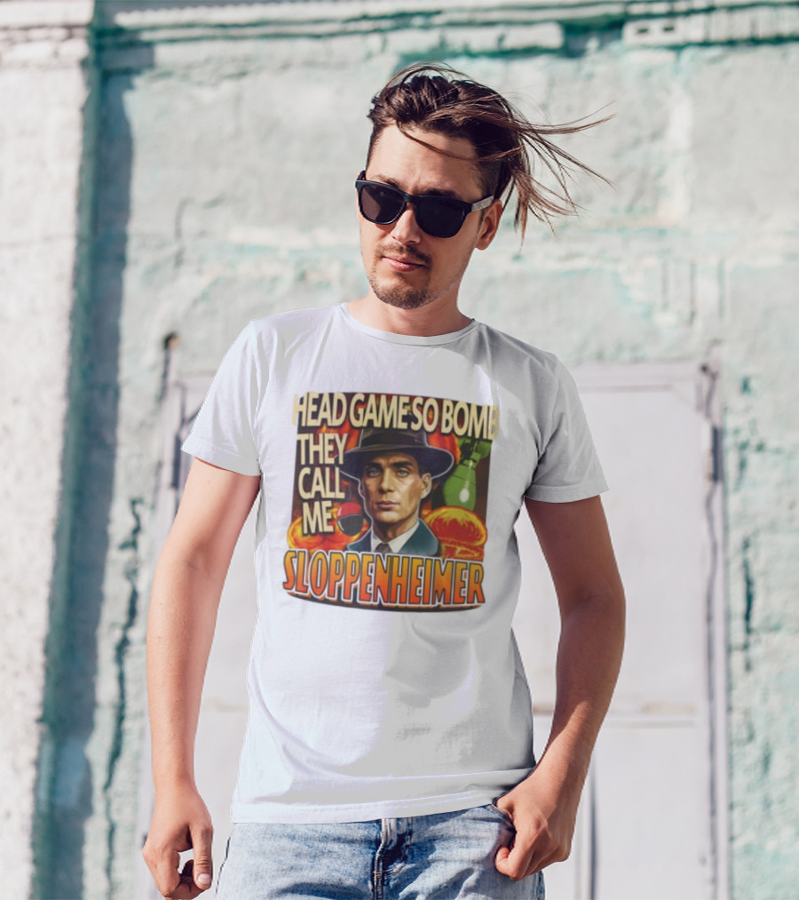 Head Game So Bomb They Call Me Sloppenheimer Vintage Style Explosion T-Shirt