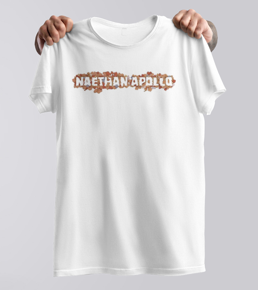 Naethan Apollo Petals Floral Typography T-Shirt