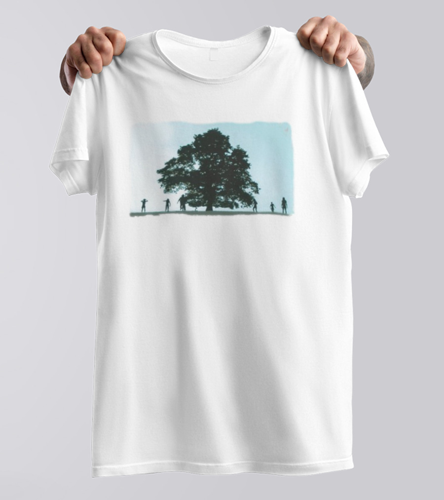 28 Years Later Tree Silhouette With Human Figures T-Shirt