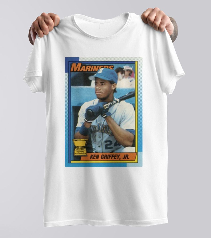 Mariners Ken Griffey Jr Topps All-Star Rookie Card T-Shirt