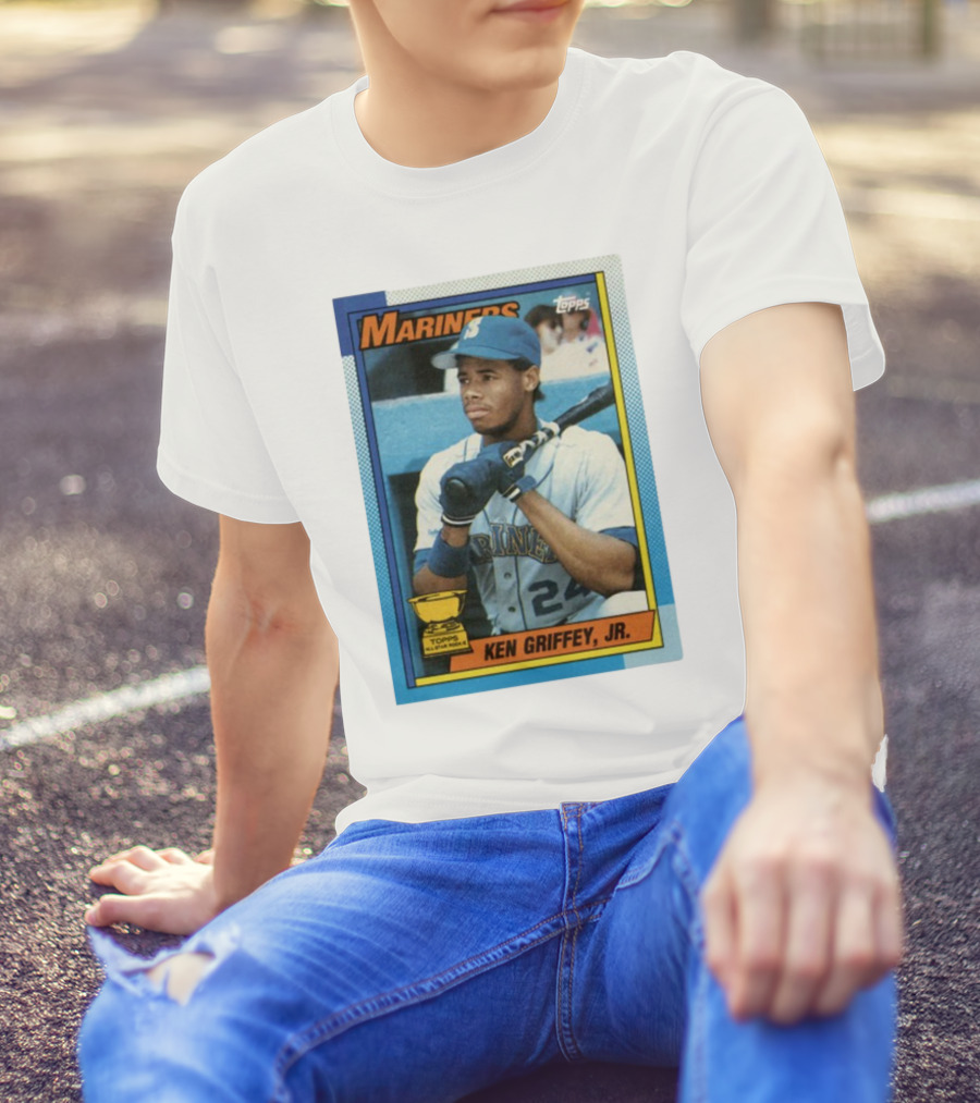 Mariners Ken Griffey Jr Topps All-Star Rookie Card T-Shirt