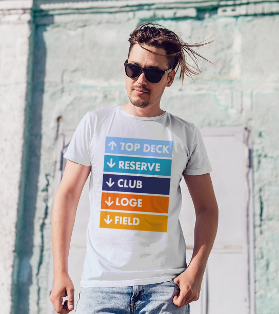 Top Deck Reserve Club Loge Field T-Shirt