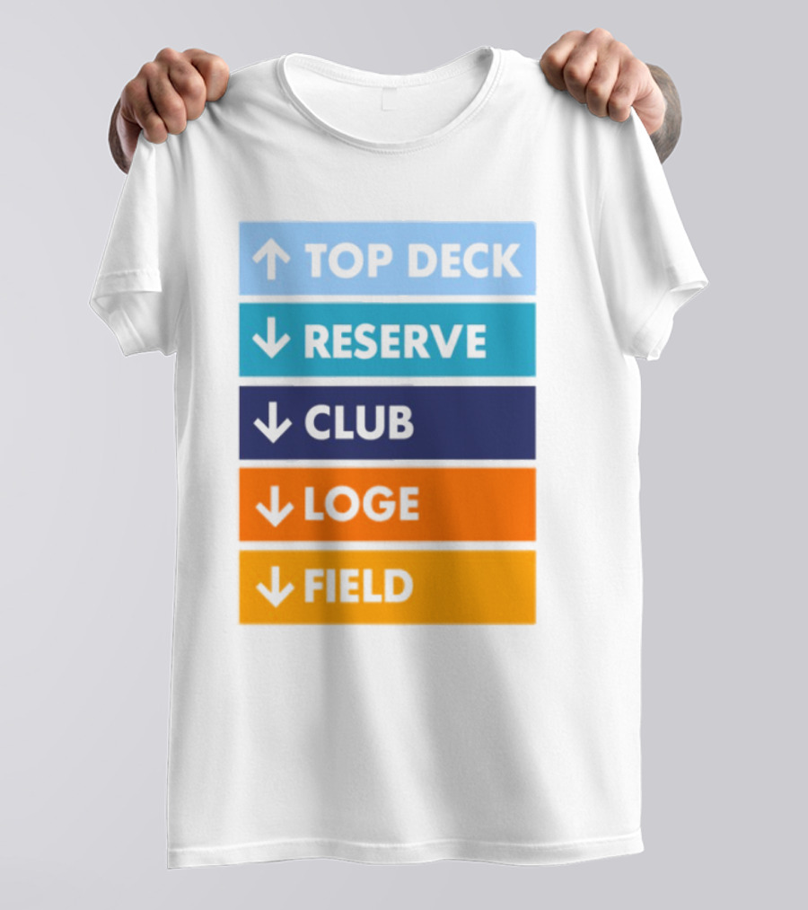Top Deck Reserve Club Loge Field T-Shirt