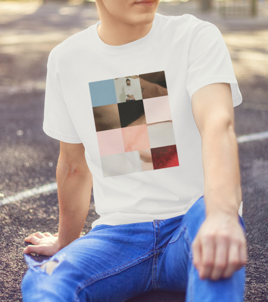 Bon Iver Layout Mosaic Collage T-Shirt