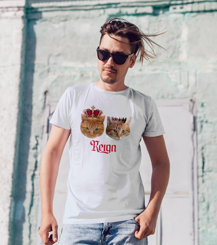 Coach Cat Reign Regal Crowned Feline Kings T-Shirt